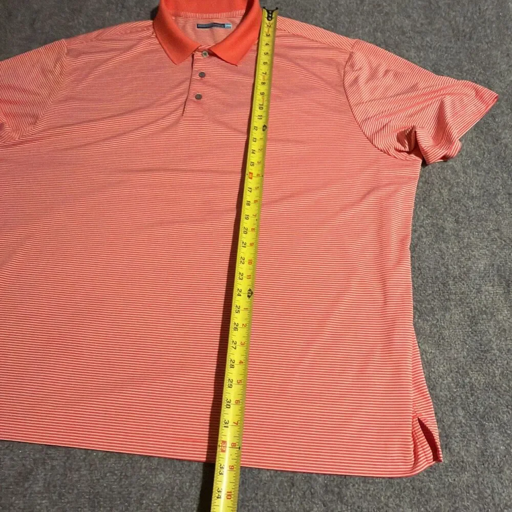 Roundtree & Yorke Performance Polo Golf Shirt Mens 3XB Salmon Short Sleeve
